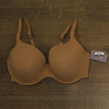 Auden Womens Luxe Stretch Comfort Wire Demi Bra 94266695 Caramel Brown 38DD