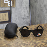 grinderPUNCH Adult Polarized Sunglasses Fit Over Glasses Wraparound Black