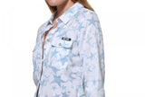 Dkny Jeans Womens Printed Button-Up Shirt E21S4HME