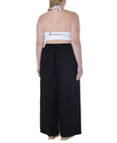 Raviya Womens Plus Size High Rise Pull-On Cover Up Cargo Pants 76748X Black 2X