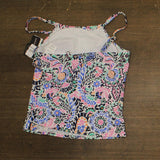Island Escape Womens Cali Underwire Tankini Swim Top N761149 White Multi 6