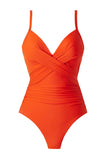 Miraclesuit Rock Solid Captivate Underwire One Piece Swimsuit Arancio Orange 12