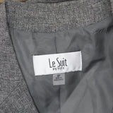 Le Suit Womens Two-Button Blazer Suit Jacket 50040892 Gray Heather 8P