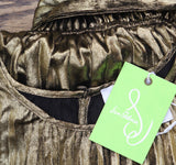 Sam Edelman Womens Plisse Waist Mini Dress Tie 89H505-S4 Gold Yellow 4