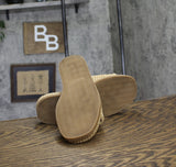 Steve Madden Womens Boardwalk Slide Sandal BOAR02S1 Natural Raffia Brown 7M