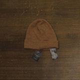 Charter Club Womens Cashmere Cuffed Beanie Warm Praline Heather Brown