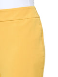 Kasper Womens Plus Size Fly Front Slim Pants 10902147 Butterscotch Yellow 20W