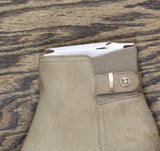 Giani Bernini Womens Vedaa Zip Wedge Bootie 10017765100 Mushroom Brown 5.5M