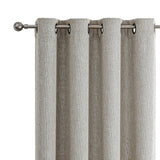 Max Blackout Campbell Grommet Top Single Curtain Panel Linen Brown 50" x 84"