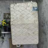 Broadhaven Elegant Scroll Memory Foam Bath Rug Beige Brown 24x38