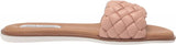 Steve Madden Women's Paislee Flat Sandal PAIS01S1 Blush Pink 7M