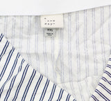 A New Day Womens Linen Blend Maxi Skirt 94190513 Navy Striped Blue XXL