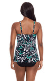 Miraclesuit Women's Underwire Adjustable Tankini Swim Top Palma Black / Multi 16