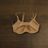 Auden Womens Luxe Stretch Comfort Wire Demi Bra T-Shirt Pearl Tan Brown 34C