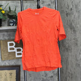 Studio by Denim & Co. Elbow Bell Sleeve Hi-Low Knit Shirt A304768 Poppy Red 2XS