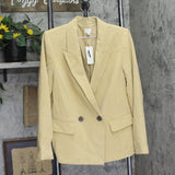 A New Day Womens Signature Crepe Slim Fit Blazer Jacket 92994545 Tan Brown S