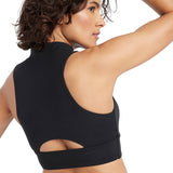 All In Motion Womens Light Support High-Neck Crop Sports Bra 89809232 Black XS