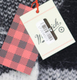 Woolrich X TGT Check Button Down V Neck Relaxed Cardigan Black / White XL