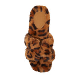 A New Day Womens Sage Slip On Slippers 91315735 Leopard Brown 10M
