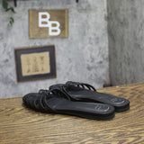 A New Day Womens Mariana Sandals Single Band 94853533 Black 8M