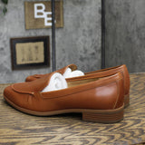 Aerosoles Women's East Side Loafer Shoes EAST SIDE Dark Tan Leather Brown 11M