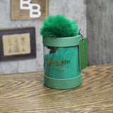 On 34th Gift Boxed Rib-Knit Beanie with Pom Pom and Rolled Cuff MO1542501 Green