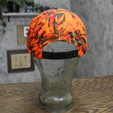 Cobra Mens Camo Rope Three Springs PA Snapback Baseball Hat Cap Bright Orange OS