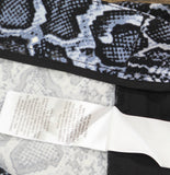 Nina Parker Women's Snake Print Pants Trousers Zip Fly Blue Snake Multi 0X