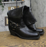 Universal Thread Womens Oakley Harness Boots with Memory Foam Insole Black 10M