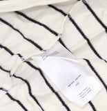 A Pea in the Pod Maternity Knit Striped Nursing T-Shirt White / Black Stripe M