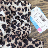 Swim Solutions Plus Size Triple Tier Tankini Swim Top Hidden Spots Brown 16W