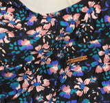 Raisins Plus Size Lucia V-Neck Swimdress One Piece Swimsuit Black Multi 18W