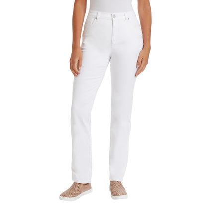 Gloria Vanderbilt Amanda Classic High Rise Tapered Jeans Vintage White 12P Short