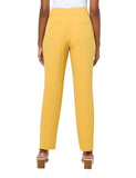 Kasper Womens Plus Size Fly Front Slim Pants 10902147 Butterscotch Yellow 20W