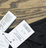 Cotton On Womens High-Waisted Cheeky Bikini Bottoms 6335721-46 Black Shimmer M