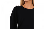 Cece Women's Rhinestone-Shoulder Puff-Sleeve Sweater 7052246