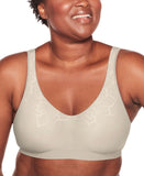 Bali ComfortFlex Fit Seamless 2-Ply Wireless Bra Almond Aztec Brown 3XL