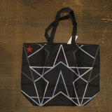 MCYS X Oceancycle Star Packable Reusable Shopping Tote Black 20 in. x 16 in.