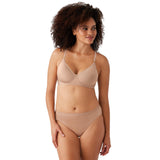 Wacoal Womens Simply Done Seamless Wire Free T-Shirt Bra Beige Brown 38DDD