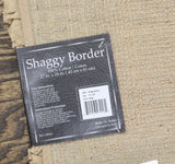 Better Trends Cotton Shaggy Border Ruffle Bath Rug Beige Brown 17 in. x 24 in.
