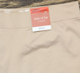State Of Day Womens Seamless Slip High Cut Boyshorts Light Beige Brown XS