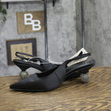 A New Day Womens Simone Rhinestone Ball Heels Disco 94660899 Black 9.5M