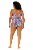 Anne Cole Paisley Parade V-Wire One Piece Swimsuit Paisley Parade Pink Multi 16W
