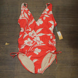 Kona Sol Women's Side Cinch High Coverage One Piece Swimsuit 76592610