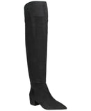 On 34th Womens Gabriellaa Over the Knee Dress Boot Black Microsuede 7.5M