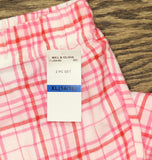 Max and Olivia Pajama Sleep Shirt Pants Headband Set Red Pink Multi XL (14-16)