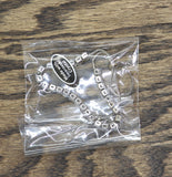 Tennis Slider Adjustable Bracelet Silver Gray / Clear