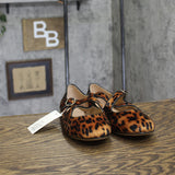 A New Day Tasmin Buckle Strap Flats 94568230 Leopard Brown 8.5M