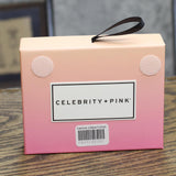 Celebrity Pink Flower Heart Rhinestone Gem Stud Earrings 12 Pack Gold Multi