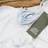 Wild Fable Womens Rosette Mini Babydoll Holiday Dress 91907817 Blue L